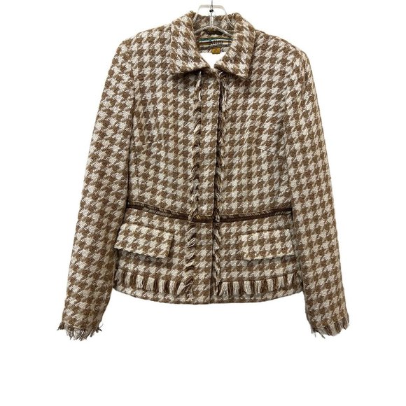 Allen by Allen Schwartz Tweed Suit Skirt Jacket Lovely Powerful Executive - Picture 4 of 11